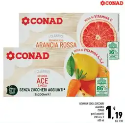Conad Superstore Beveranda senza zuccheri aggiunti Conad gusti assortiti offerta
