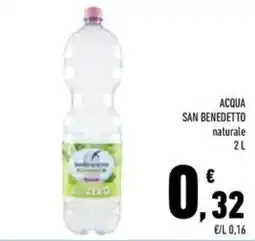 Conad Superstore Acqua San Benedetto naturale offerta