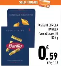 Conad City Pasta di semola Barilla offerta