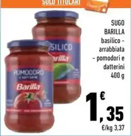 Conad City Sugo Barilla basilico - arrabbiata offerta
