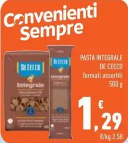 Conad City Pasta integrale De Cecco offerta