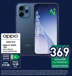 Unieuro OPPO RENO15 FS 5G offerta