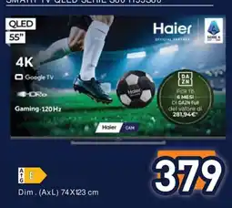 Unieuro Smart TV QLED Serie 380 Haier offerta