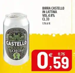 Ard Discount Birra Castello offerta
