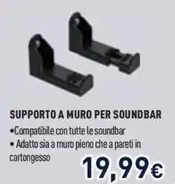 Unieuro Supporto a muro per soundbar offerta