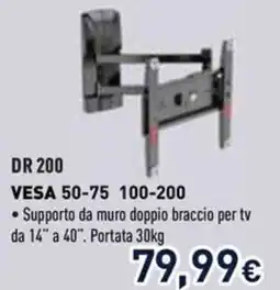 Unieuro Supporto da muro doppio braccio per tv offerta