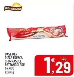 Ard Discount Base per pizza fresca Sfornasole rettangolare offerta