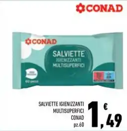 Conad Superstore Salviette igienizzanti multisuperfici Conad offerta
