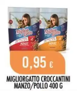 Scelgo Migliorgatto croccantini manzo/pollo offerta