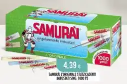 Scelgo Samurai stuzzicadenti offerta