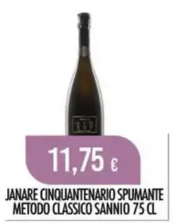 Scelgo Janare Cinquantenario Spumante Metodo Classico Sannio offerta