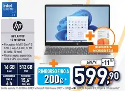 Unieuro HP Laptop 15-fd1009nlx offerta