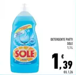 Conad Superstore Detergente piatti Sole offerta