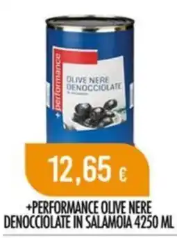 Scelgo Performance olive nere denocciolate in salamoia offerta