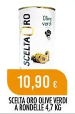 Scelgo Scelta Oro olive verdi a rondelle offerta
