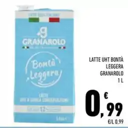 Conad Superstore Latte UHT Bontà Leggera Granarolo offerta