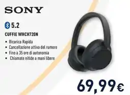 Unieuro Sony cuffie whch720n offerta