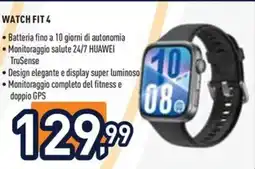 Unieuro Watch Fit 4 offerta