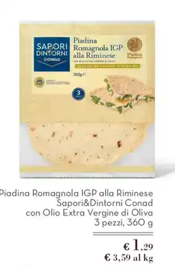 Spazio Conad Piadina Romagnola IGP alla Riminese Saporidintorni Conad offerta