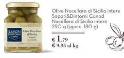 Spazio Conad Olive Nocellara di Sicilia intere Sapori&Dintorni Conad Nocellara di Sicilia intere offerta