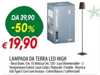 Lampada da terra LED High