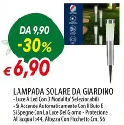 IperFamila Lampada solare da giardino offerta