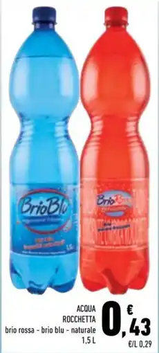 Conad City Acqua Rocchetta brio rossa - brio blu - naturale offerta