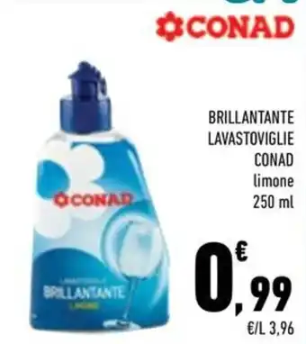 Brillantante lavastoviglie Conad limone