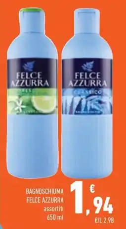 Conad City Bagnoschiuma Felce Azzurra assortiti offerta