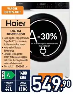 Unieuro Lavatrice Haier offerta