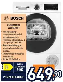 Unieuro Bosch asciugatrice offerta