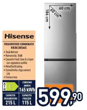 Hisense frigorifero combinato