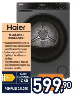 Unieuro Haier asciugatrice offerta