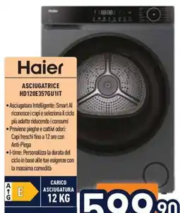 Unieuro Haier asciugatrice offerta