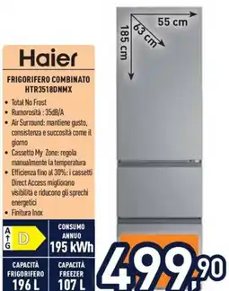 Unieuro Haier frigorifero combinato offerta