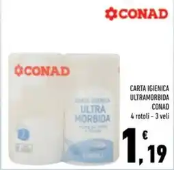 Conad Superstore Carta igienica ultramorbida Conad offerta