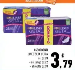 Conad Superstore Assorbenti Lines Seta Ultra offerta