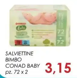 Conad Superstore Salviettine Bimbo Conad Baby offerta