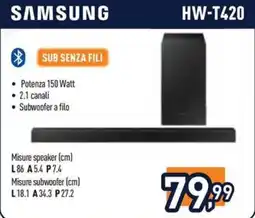 Unieuro Samsung sub senza fili offerta