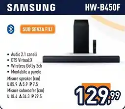 Unieuro Samsung sub senza fili offerta