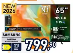 Unieuro Samsung Smart TV 4K Mini LED UE65M80H offerta