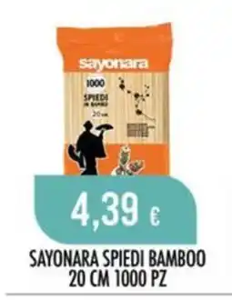 Scelgo Sayonara spiedi bamboo offerta
