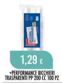 Scelgo Performance bicchieri trasparenti offerta