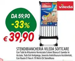 IperFamila Stendibiancheria Vileda Softcare offerta