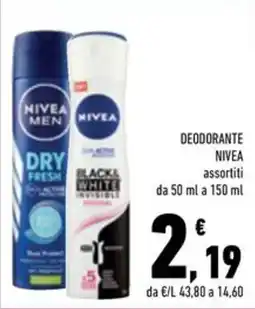 Conad Superstore Deodorante Nivea offerta