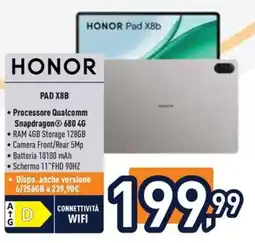 Unieuro Honor Pad X8b offerta