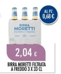 Scelgo Birra Moretti filtrata a freddo offerta