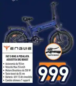 Unieuro Enguie Fat E-Bike a pedalata assistita SR2 Boost offerta