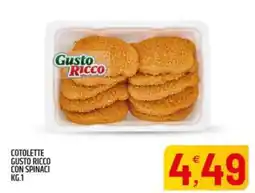 Ard Discount Cotolette gusto ricco con spinaci offerta