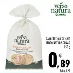 Conad Superstore Gallette bio di mais verso natura offerta